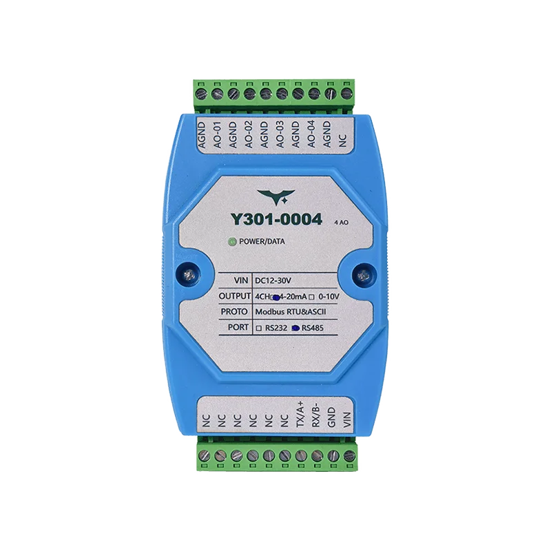 4-channel analog output module for industrial IoT automation