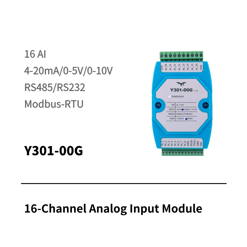 Y301-600 6-channel isolated digital input module for Modbus RTU